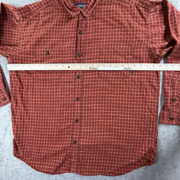 Patagonia Shirt Mens XL Plaid Button Down Long Sleeve Organic Cotton Outdoors - Picture 5 of 12